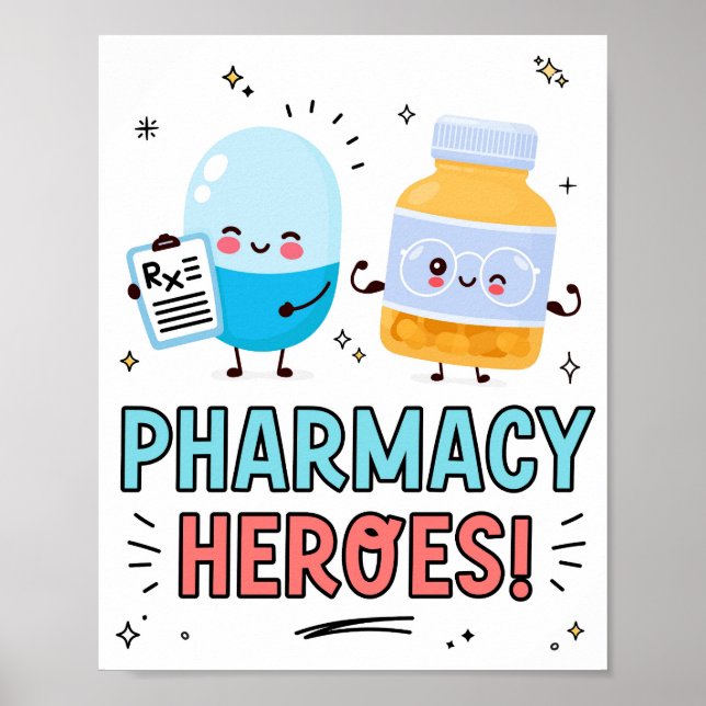 Pharmacy Week-avläsningsskylt Poster (Framsidan)