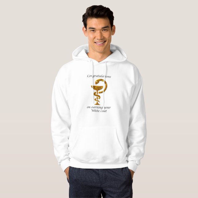 Pharmacy White Jackar Ceremony-Grattisar Hoodie (Hel framsida)