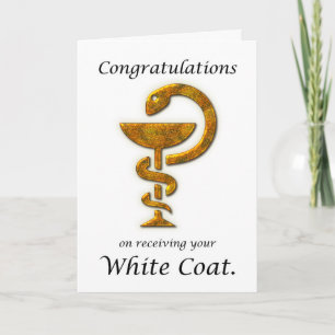 Pharmacy White Jackar Ceremony-Grattisar Kort