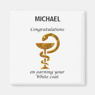 Pharmacy White Jackar Ceremony-Grattisar Magnet