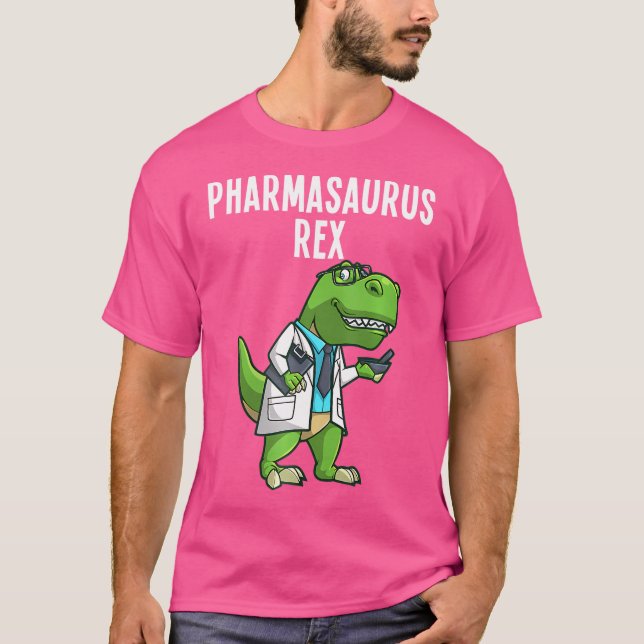 Pharmasaurus Rex Shirt Pharmacy Dinosaur Pharmacis T (Framsida)