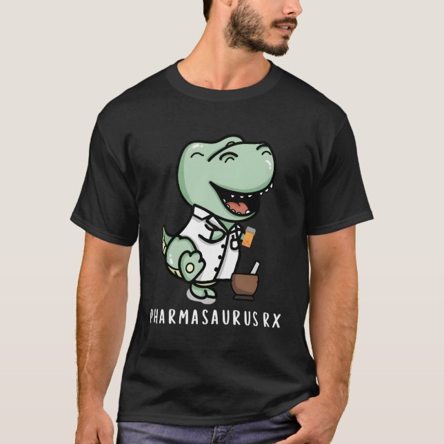 Pharmasaurus Rx farmaceut T Shirt (Framsida)