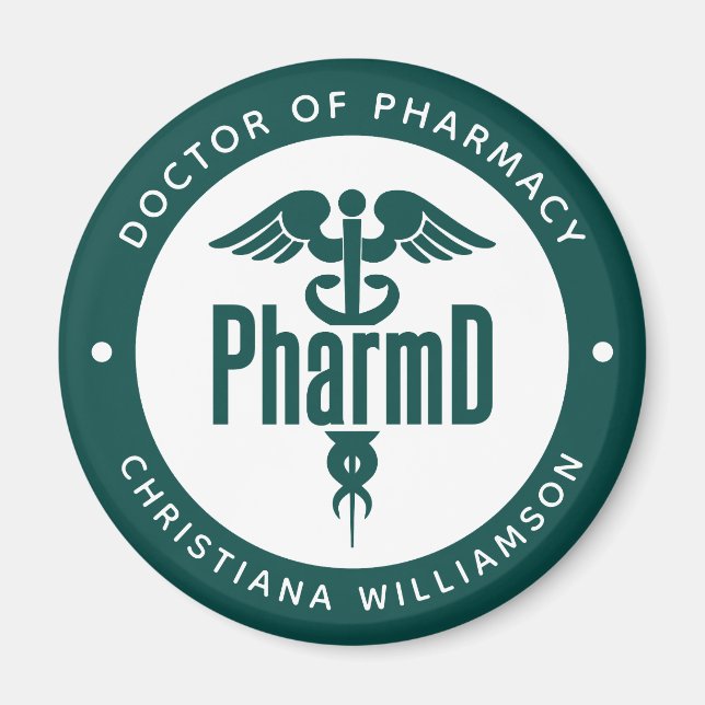 PharmD Doktor i farmaci Examen Apotekare Magnet (Framsidan)