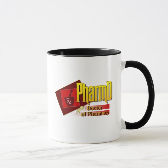 PharmD Doktor of Pharmacy LOGOTYP Mugg (Höger)