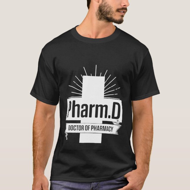 PharmD Doktor of Pharmacy PharmD Doktorat Graduat T Shirt (Framsida)