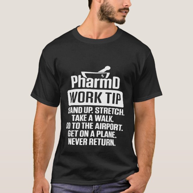 PharmD Doktor of Pharmacy Stretch Doktorate Gradua T Shirt (Framsida)