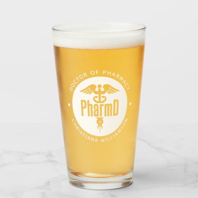 PharmD Doktor of Pharmacy Studenten Pharmacist Glaskopp (Framsida fylld)