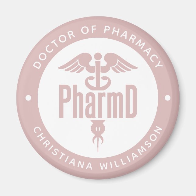 PharmD Doktor of Pharmacy Studenten Pharmacist Magnet (Framsidan)