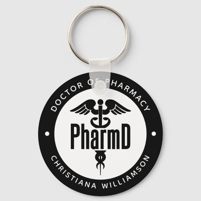 PharmD Doktor of Pharmacy Studenten Pharmacist Nyckelring (Framsida)