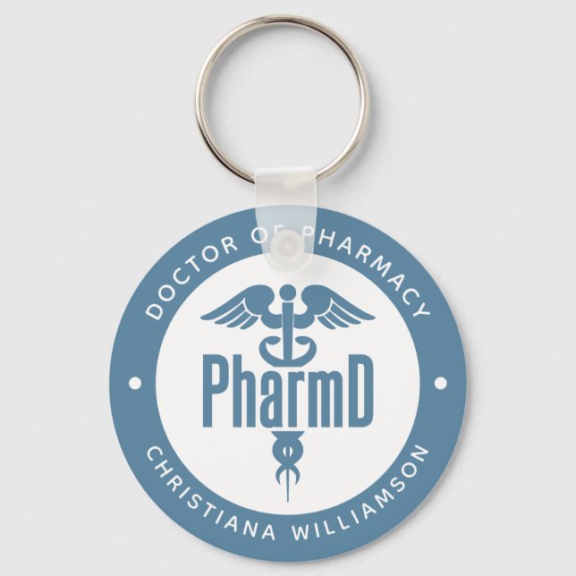 PharmD Doktor of Pharmacy Studenten Pharmacist Nyckelring (Framsida)