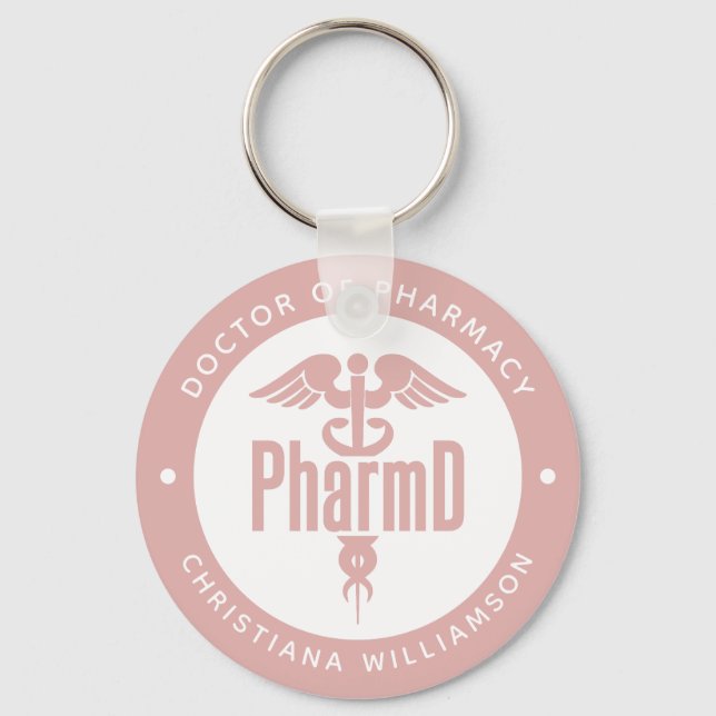 PharmD Doktor of Pharmacy Studenten Pharmacist Nyckelring (Framsida)