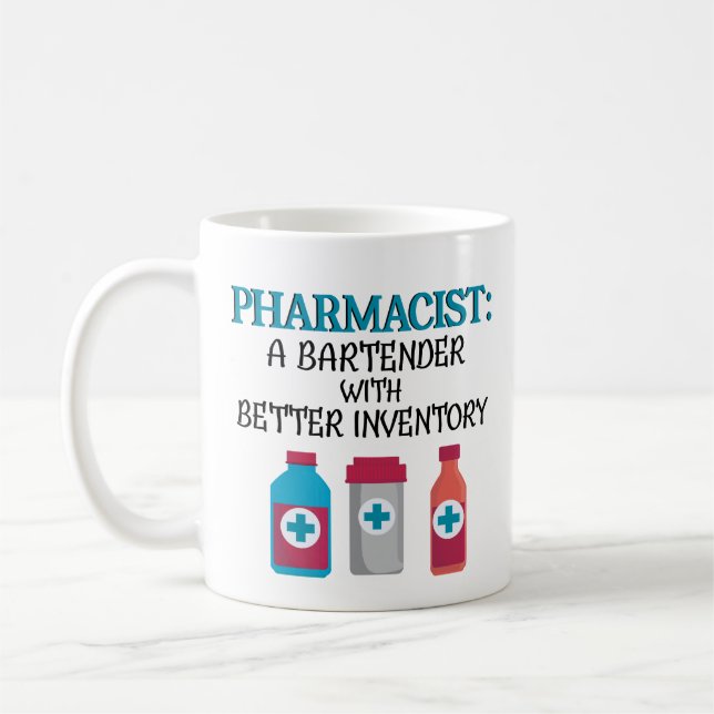 PharmD för mugg för Pharmaciststudentenkaffe (Vänster)