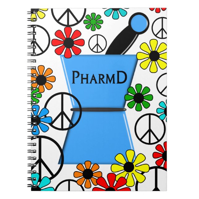 PharmD iPhone- och elektronikfodral Anteckningsbok Med Spiral (Framsidan)