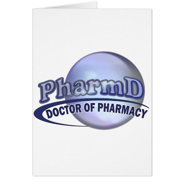 PharmD LOGOTYP - DOKTOR AV APOTEK Hälsningskort (Framsidan)