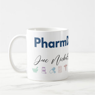 PharmD Personlig Mugg Minimal Modern Farmaceut