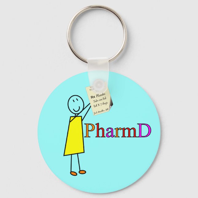 PharmD Pharmacy Student Gifts Nyckelring (Framsida)