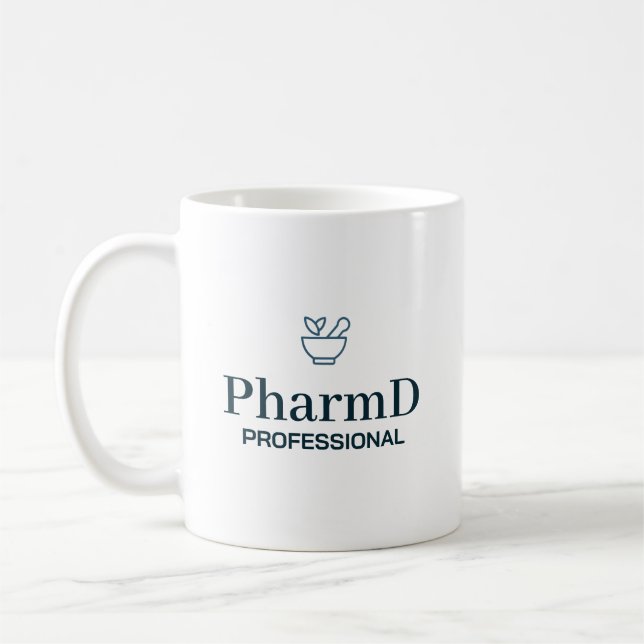 PharmD professionell identitetstypografi Kaffemugg (Vänster)