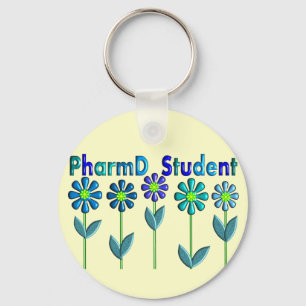 PharmD studentBLÅA BLOMMOR Nyckelring