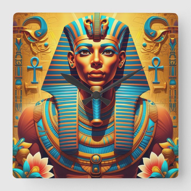 pharoah fyrkantig klocka (Framsida)