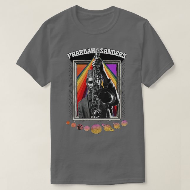 PHAROAH SANDERS Original Psychedelic Design T Shirt (Design framsida)