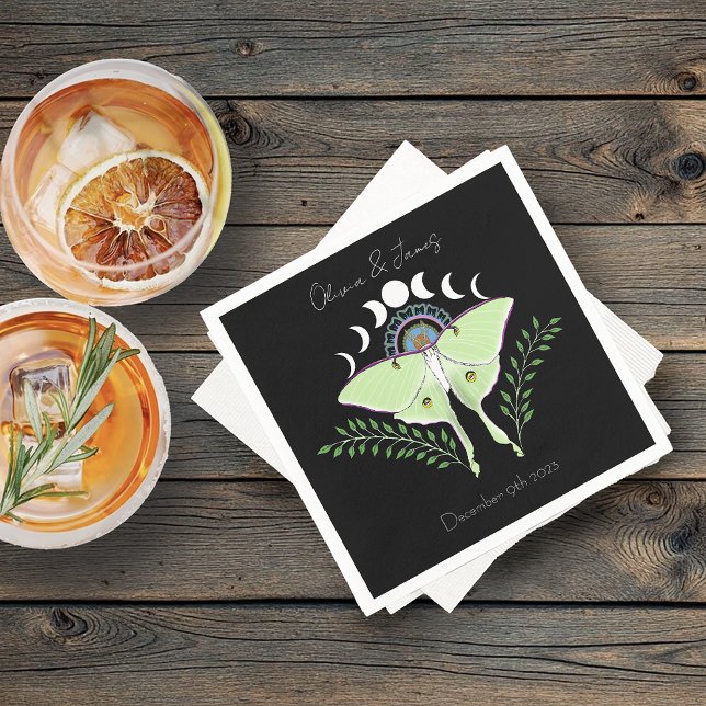 Phases Luna Moth Måne Pappersservett (Skapare uppladdad)