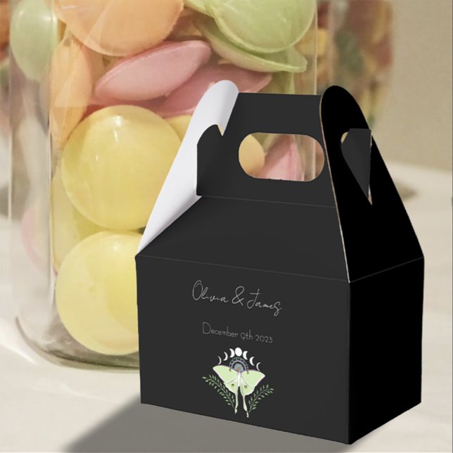 Phases Luna Moth Måne Presentaskar (Skapare uppladdad)