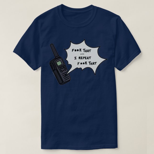 Phasmofobia F that Walkie Talkie T Shirt (Design framsida)