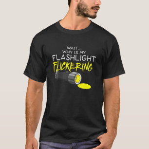 Phasmofobia Flickering Flashlight - Ghost Hunting T Shirt
