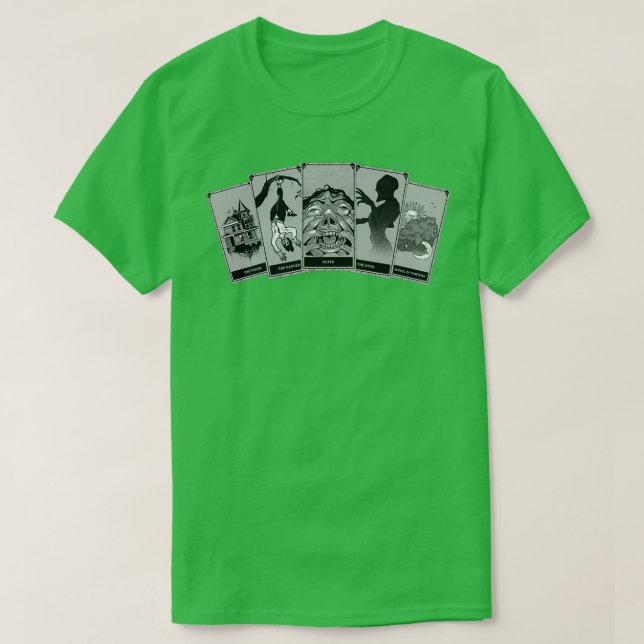 Phasmofobia Tarot Cards T Shirt (Design framsida)