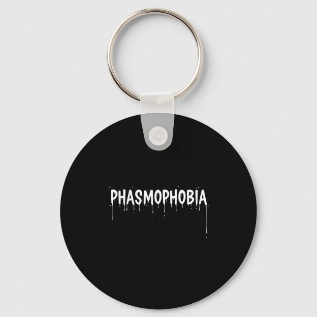 Phasmophobia halloween paranormal spelare skräck  nyckelring (Framsida)