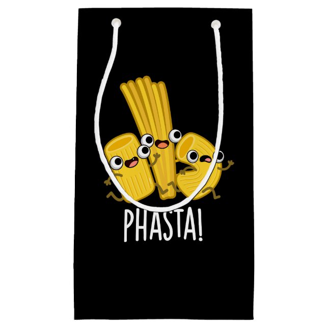 Phasta Funny Fast Pasta Pun Mörk BG (Framsidan)