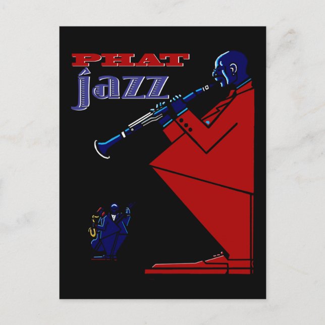 Phat Jazz vycard Vykort (Framsida)