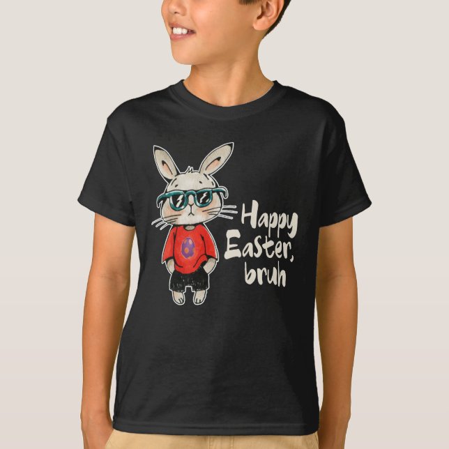 Phat Påskhare och Sic Rabbit a Roligt Kids Påsk T Shirt (Framsida)