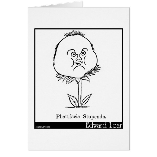 Phattfacia Stupenda. Hälsningskort (Framsidan)