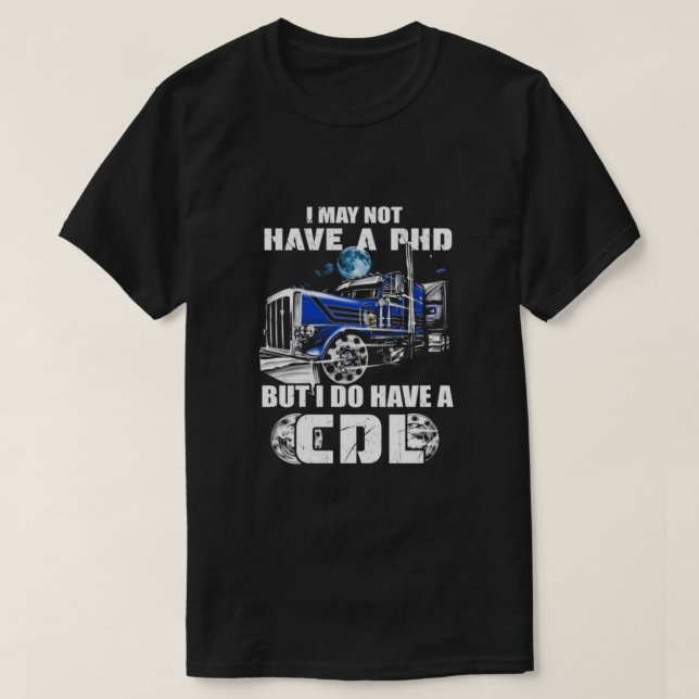 PHD CDL Trucker T Shirt (Design framsida)