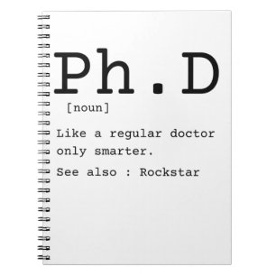 PhD-definitionsfilosofi doktor-dissertation Anteckningsbok