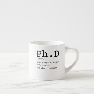 PhD-definitionsfilosofi doktor-dissertation Espressomugg