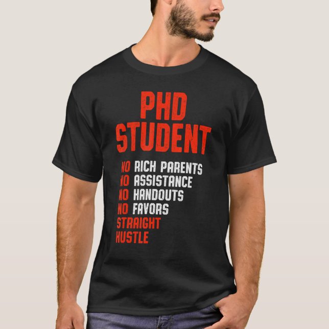 PhD Dissertation Doctorate Studenten 22 T Shirt (Framsida)