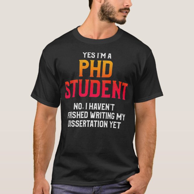 PhD Dissertation Doctorate Studenten Prem T Shirt (Framsida)