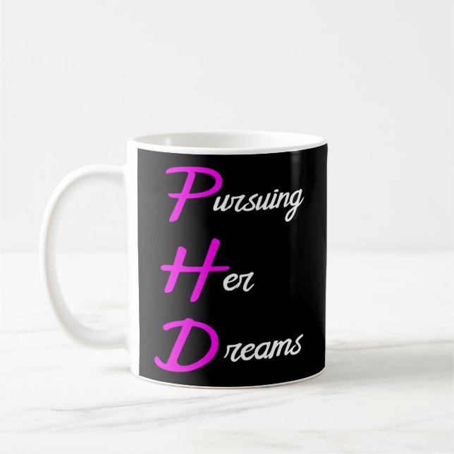 Phd Doctorate Studenten Student Student Kaffemugg (Vänster)