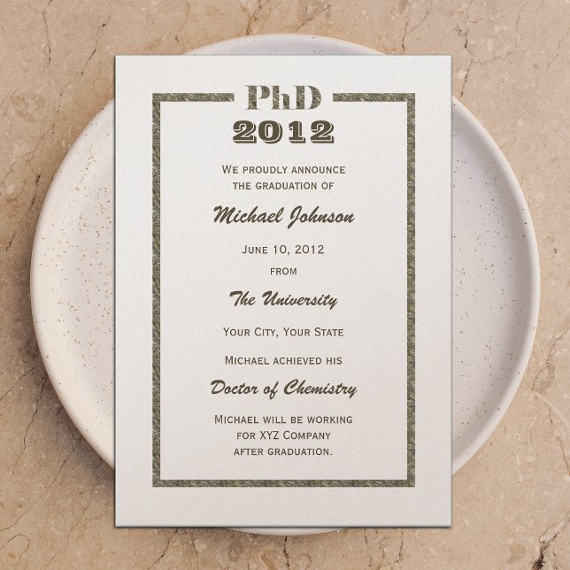 PhD Doktoradisk Studenten-meddelande, metallisk Meddelande (Skapare uppladdad)