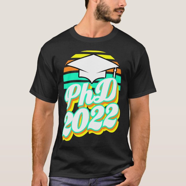 PhD Doktoratexamen i Studenten 2022 Retro T Shirt (Framsida)