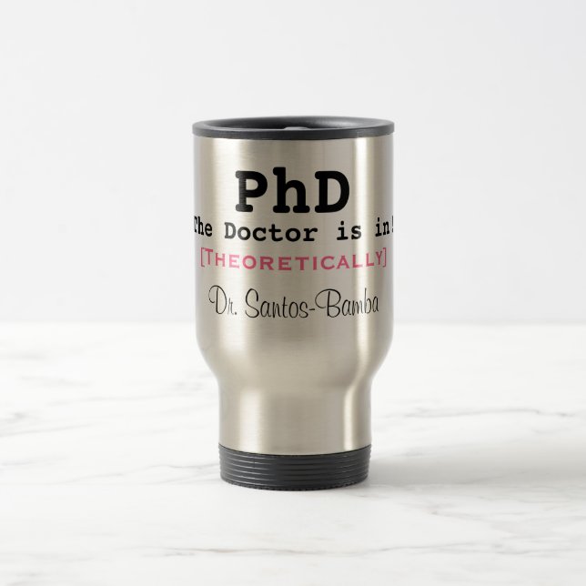 PhD doktorn är in! , [teoretiskt], Dr. Sa… Resemugg (Center)