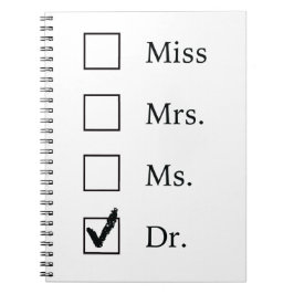 PhD-gåvor för kvinnor Anteckningsbok