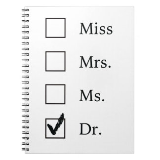 PhD-gåvor för kvinnor Anteckningsbok