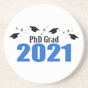 PhD Grad 2021 Caps and Diplomas (Blue) Underlägg