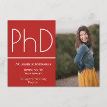 PhD-gradens fotomeddelande