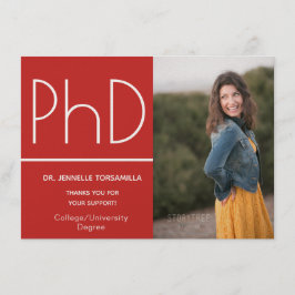 PhD-gradens fotomeddelande Meddelande