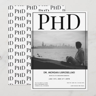 PhD-gradens Student-foto-Studentfest Inbjudningar