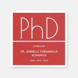 PhD-gradens Studentfest Pappersservett